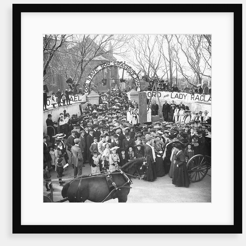 Foundation Stone Laying of the Cross Shelter and Lych Gate, Kirk Michael, Isle of Man by George Bellett Cowen
